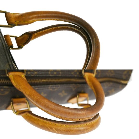 Authentic LOUIS VUITTON Speedy 35 Travel Hand Bag Monogram Leather Brown - Picture 2 of 15